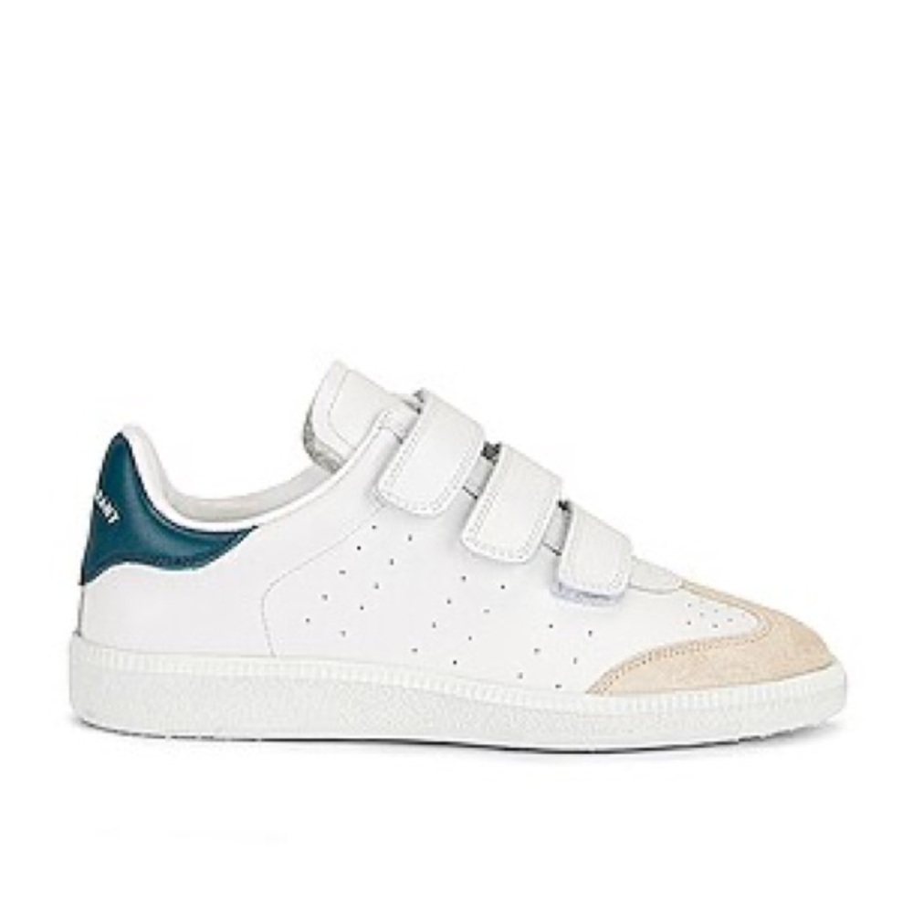 Isabel Marant White and Blue Sneakers